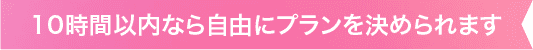 10時間以内なら自由にプランを決められます