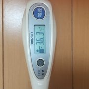 今日の私の体温です